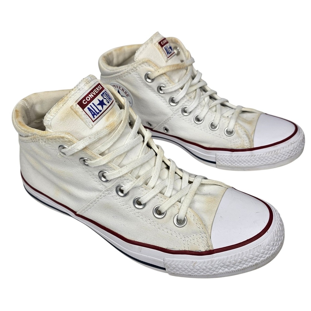 Converse Chuck Taylor Womens 9 White Madison Mid Top Sneakers‎ Classic Canvas